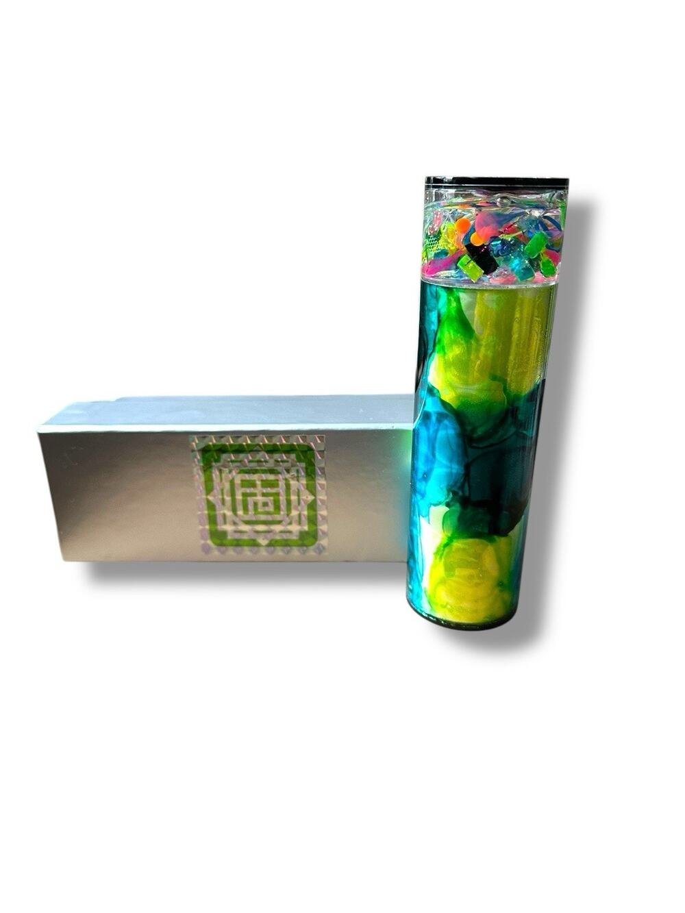 New Mikio Japan Handmade Acrylic Kaleidoscope “Cosmic Hope” 2 Mirror 9 Point